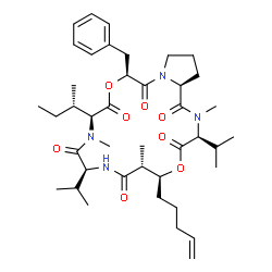 ChemSpider 2D Image | hantupeptin B | C41H62N4O8