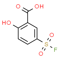 ChemSpider 2D Image | 5-(Fluorosulfonyl)-2-hydroxybenzoic acid | C7H5FO5S