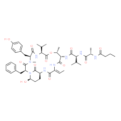 ChemSpider 2D Image | lyngbyastatin 9 | C49H68N8O12