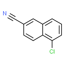 ChemSpider 2D Image | 5-Chloro-2-naphthonitrile | C11H6ClN