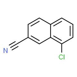 ChemSpider 2D Image | 8-Chloro-2-naphthonitrile | C11H6ClN