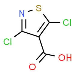 ChemSpider 2D Image | 3,5-dichloroisothiazole-4-carboxylic acid | C4HCl2NO2S