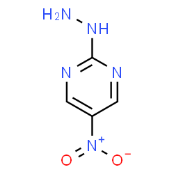 ChemSpider 2D Image | (2E)-2-Hydrazono-5-nitro-1,2-dihydropyrimidine | C4H5N5O2