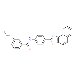 ChemSpider 2D Image | 3-Ethoxy-N-[4-(naphtho[1,2-d][1,3]oxazol-2-yl)phenyl]benzamide | C26H20N2O3
