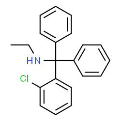 ChemSpider 2D Image | N-[(2-Chlorophenyl)(diphenyl)methyl]ethanamine | C21H20ClN
