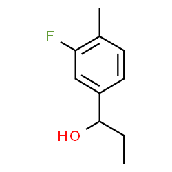ChemSpider 2D Image | 1-(3-Fluoro-4-methylphenyl)-1-propanol | C10H13FO