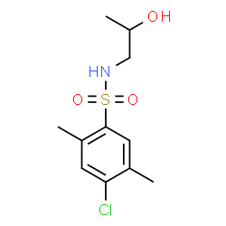 ChemSpider 2D Image | 4-Chloro-N-(2-hydroxypropyl)-2,5-dimethylbenzenesulfonamide | C11H16ClNO3S