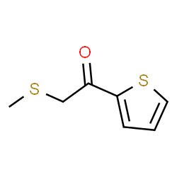 ChemSpider 2D Image | 2-(Methylthio)-1-(2-thienyl)ethanone | C7H8OS2