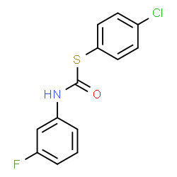 ChemSpider 2D Image | S-(4-Chlorophenyl) (3-fluorophenyl)carbamothioate | C13H9ClFNOS