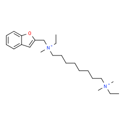 ChemSpider 2D Image | N-(1-Benzofuran-2-ylmethyl)-N,N'-diethyl-N,N',N'-trimethyl-1,8-octanediaminium | C24H42N2O