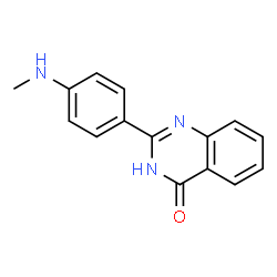 ChemSpider 2D Image | 2-[4-(Methylamino)phenyl]-4(1H)-quinazolinone | C15H13N3O