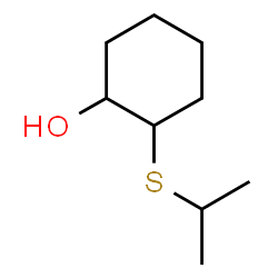 ChemSpider 2D Image | 2-(Isopropylsulfanyl)cyclohexanol | C9H18OS