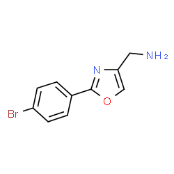 ChemSpider 2D Image | (2-(4-Bromophenyl)oxazol-4-yl)methanamine | C10H9BrN2O