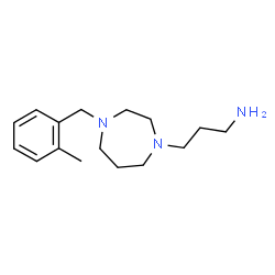 ChemSpider 2D Image | 3-[4-(2-Methylbenzyl)-1,4-diazepan-1-yl]-1-propanamine | C16H27N3