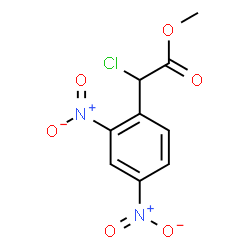 ChemSpider 2D Image | Methyl chloro(2,4-dinitrophenyl)acetate | C9H7ClN2O6