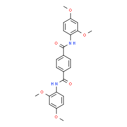 ChemSpider 2D Image | N,N'-Bis(2,4-dimethoxyphenyl)terephthalamide | C24H24N2O6