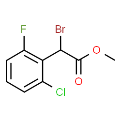 ChemSpider 2D Image | Methyl bromo(2-chloro-6-fluorophenyl)acetate | C9H7BrClFO2