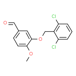 ChemSpider 2D Image | 3-[(2,6-Dichlorobenzyl)oxy]-4-methoxybenzaldehyde | C15H12Cl2O3