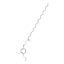 ChemSpider 2D Image | N'-(4-Ethoxy-3-methoxybenzylidene)octadecanehydrazide | C28H48N2O3