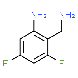 ChemSpider 2D Image | 2-(Aminomethyl)-3,5-difluoroaniline | C7H8F2N2