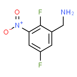 ChemSpider 2D Image | 1-(2,5-Difluoro-3-nitrophenyl)methanamine | C7H6F2N2O2