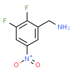 ChemSpider 2D Image | 1-(2,3-Difluoro-5-nitrophenyl)methanamine | C7H6F2N2O2