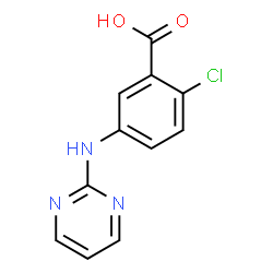 ChemSpider 2D Image | 2-Chloro-5-(2-pyrimidinylamino)benzoic acid | C11H8ClN3O2