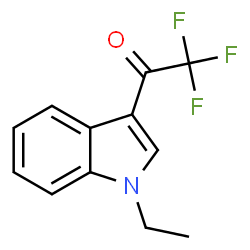 ChemSpider 2D Image | 1-(1-Ethyl-1H-indol-3-yl)-2,2,2-trifluoroethanone | C12H10F3NO