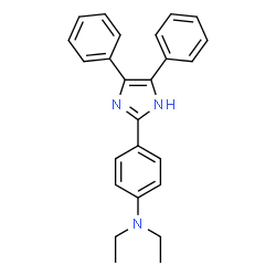 ChemSpider 2D Image | 4-(4,5-Diphenyl-1H-imidazol-2-yl)-N,N-diethylaniline | C25H25N3