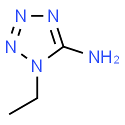 ChemSpider 2D Image | 1-Ethyl-1H-tetrazol-5-amine | C3H7N5