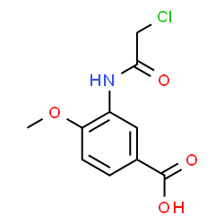 ChemSpider 2D Image | 3-[(Chloroacetyl)amino]-4-methoxybenzoic acid | C10H10ClNO4