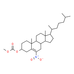 ChemSpider 2D Image | Methyl 6-nitrocholest-5-en-3-yl carbonate | C29H47NO5