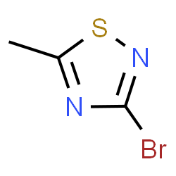 ChemSpider 2D Image | 3-Bromo-5-methyl-1,2,4-thiadiazole | C3H3BrN2S