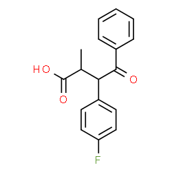 ChemSpider 2D Image | 3-(4-Fluorophenyl)-2-methyl-4-oxo-4-phenylbutanoic acid | C17H15FO3
