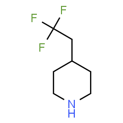 ChemSpider 2D Image | 4-(2,2,2-Trifluoroethyl)piperidine | C7H12F3N