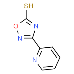 ChemSpider 2D Image | 3-(2-Pyridinyl)-1,2,4-oxadiazole-5(2H)-thione | C7H5N3OS