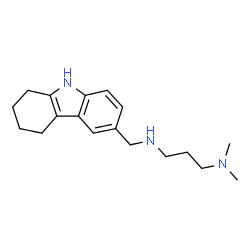 ChemSpider 2D Image | N,N-Dimethyl-N'-(2,3,4,9-tetrahydro-1H-carbazol-6-ylmethyl)-1,3-propanediamine | C18H27N3