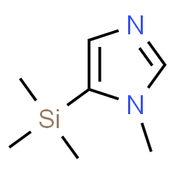 ChemSpider 2D Image | 1-Methyl-5-(trimethylsilyl)-1H-imidazole | C7H14N2Si