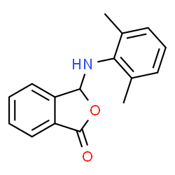ChemSpider 2D Image | 3-[(2,6-Dimethylphenyl)amino]-2-benzofuran-1(3H)-one | C16H15NO2