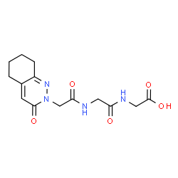 ChemSpider 2D Image | N-[(3-Oxo-5,6,7,8-tetrahydro-2(3H)-cinnolinyl)acetyl]glycylglycine | C14H18N4O5