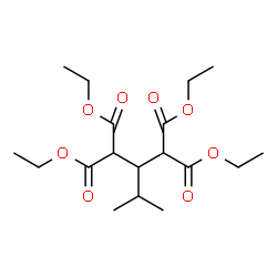 ChemSpider 2D Image | Tetraethyl 2-isopropyl-1,1,3,3-propanetetracarboxylate | C18H30O8