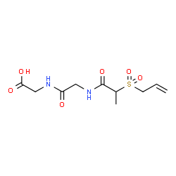 ChemSpider 2D Image | N-[2-(Allylsulfonyl)propanoyl]glycylglycine | C10H16N2O6S