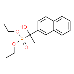 ChemSpider 2D Image | Diethyl [1-hydroxy-1-(2-naphthyl)ethyl]phosphonate | C16H21O4P