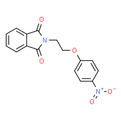 ChemSpider 2D Image | 2-[2-(4-Nitrophenoxy)ethyl]-1H-isoindole-1,3(2H)-dione | C16H12N2O5