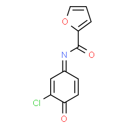 ChemSpider 2D Image | N-[(1E)-3-Chloro-4-oxo-2,5-cyclohexadien-1-ylidene]-2-furamide | C11H6ClNO3