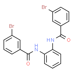 ChemSpider 2D Image | N,N'-1,2-Phenylenebis(3-bromobenzamide) | C20H14Br2N2O2