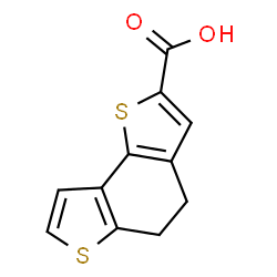 ChemSpider 2D Image | 4,5-Dihydrothieno[2,3-e][1]benzothiophene-2-carboxylic acid | C11H8O2S2