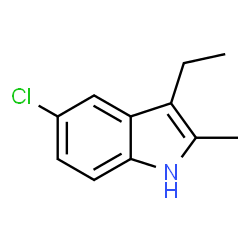 ChemSpider 2D Image | 5-Chloro-3-ethyl-2-methyl-1H-indole | C11H12ClN
