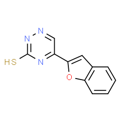 ChemSpider 2D Image | 5-(1-Benzofuran-2-yl)-1,2,4-triazine-3(2H)-thione | C11H7N3OS