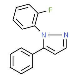 ChemSpider 2D Image | 1-(2-Fluorophenyl)-5-phenyl-1H-pyrazole | C15H11FN2